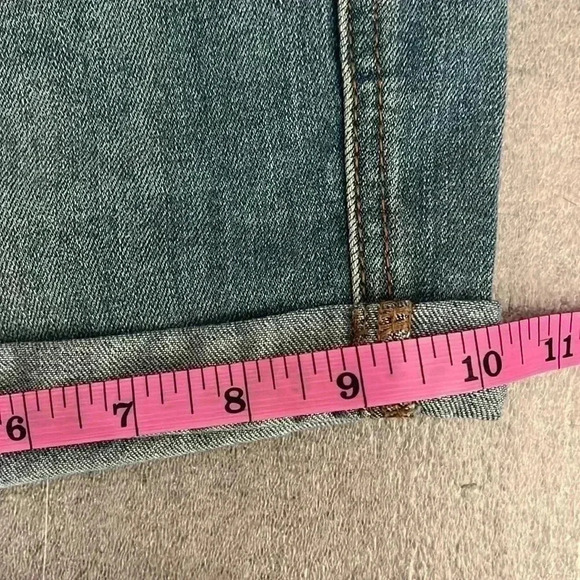 [W25]Free People WMN Denim Overalls Bibs Shorts  Romper Open Back - Picture 4 of 6